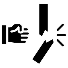 Breakthrough icon vector image. Can be used for Digital Disruption.