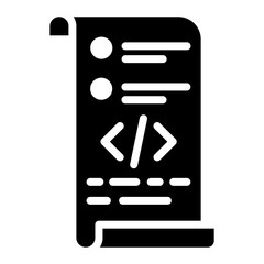 Test Script icon vector image. Can be used for Software Testing.