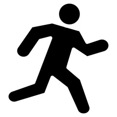 Athlete in Action icon vector image. Can be used for Track and Field.