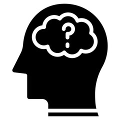 Brain Fog icon vector image. Can be used for ADHD.