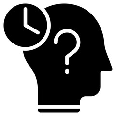 Forgetfulness icon vector image. Can be used for ADHD.