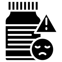 Medication Side Effects icon vector image. Can be used for ADHD.