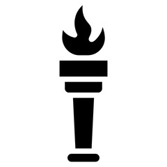 Freedom Torch icon vector image. Can be used for Press Freedom Day.