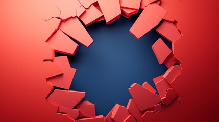 Dynamic Breakthrough in Red Wall Design