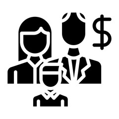 Family Wealth icon vector image. Can be used for Inheritance.