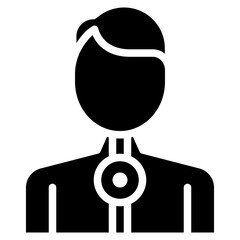 Difficulty Swallowing icon vector image. Can be used for Allergy Symptoms.