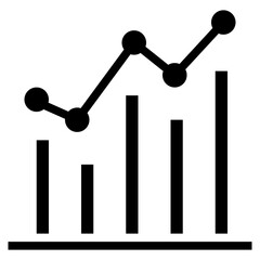 Statistics icon vector image. Can be used for Market Research.