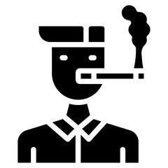 Tobacco Addiction icon vector image. Can be used for Smoking.