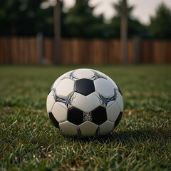 Fototapeta premium A basketball and soccer is on the ground, and Gaming equipment
