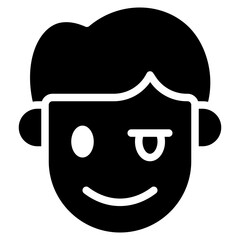 Proud icon vector image. Can be used for Human Emotions.