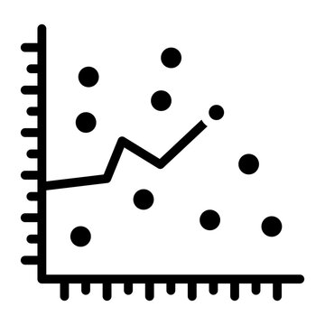 Scatter Plot icon vector image. Can be used for Data Science.