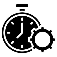 Time Crunch icon vector image. Can be used for Burnout.