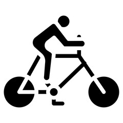 Cyclist icon vector image. Can be used for Urban Tribes.