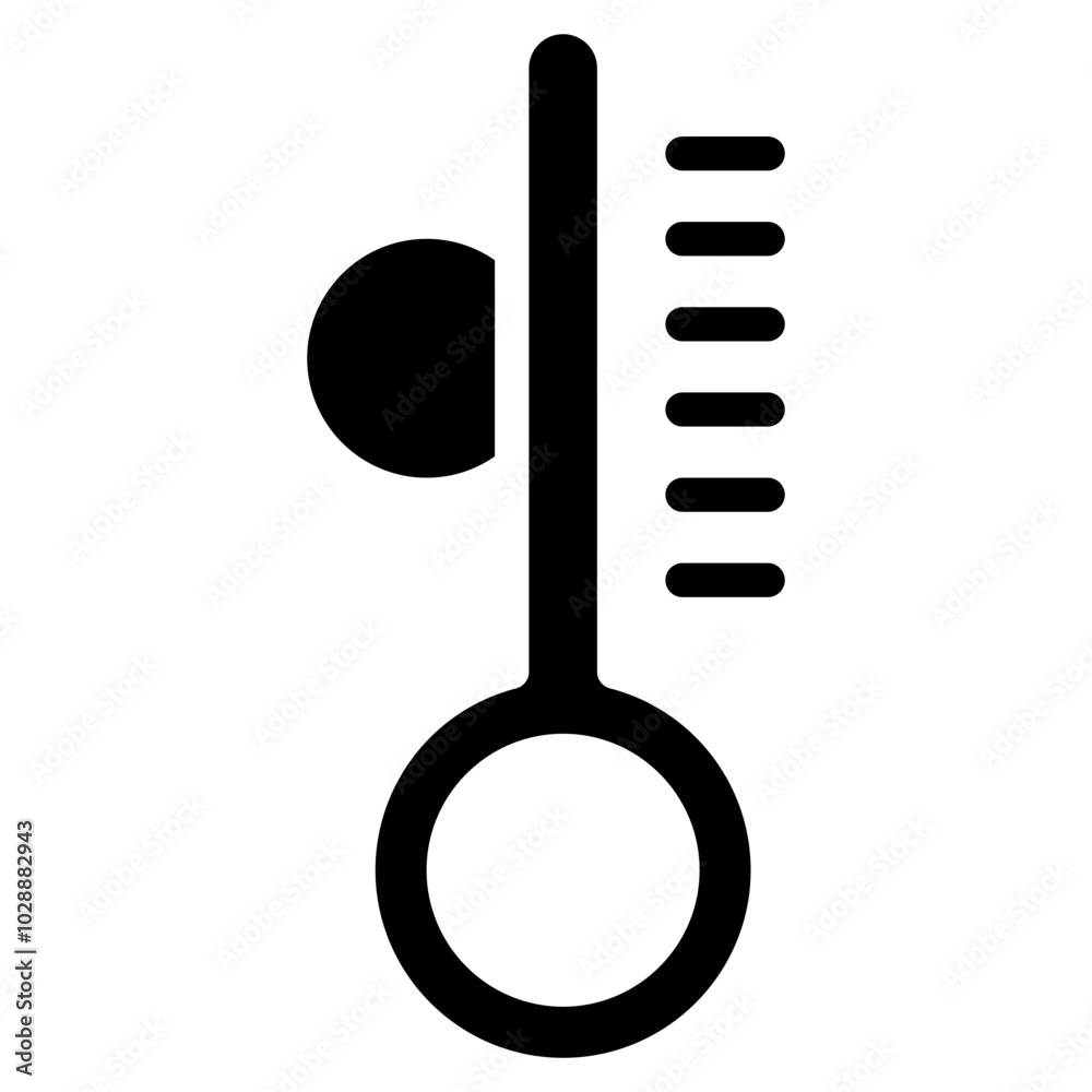 Wall mural Temperature icon vector image. Can be used for 3d Printing.