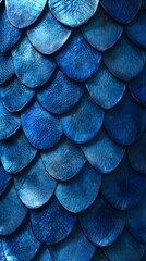 Blue dragon scales, seamless texture, blue color gradient