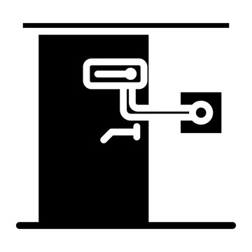 recommend clip art: Deadbolt icon vector image. Can be used for Locksmith.