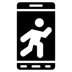 Running App icon vector image. Can be used for Marathon.