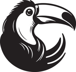 Toucan silhouette vector