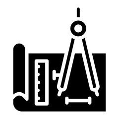 Technical Drawing icon vector image. Can be used for Engineer in Mechanics.