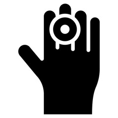 Finger Pain icon vector image. Can be used for Body Ache.