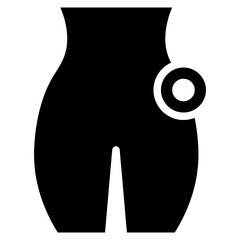 Sciatica icon vector image. Can be used for Body Ache.