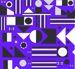 Seamless pattern with geometric elements. Vector illustration. Eps 10.