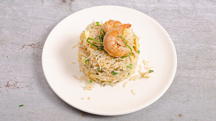 Rice dish with shrimp
