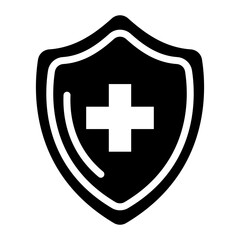 Health Shield icon vector image. Can be used for Psychiatric Hospitals.