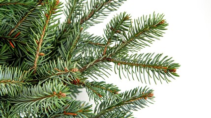 christmas background with christmas branches and decorations