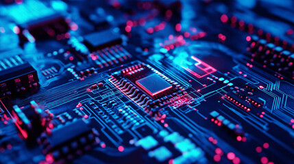Fototapeta premium Business with technology, high technology for future. Generative AI Illustration.