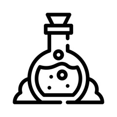 Flask line icon