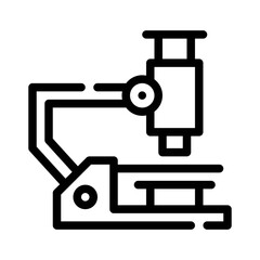 Microscope line icon