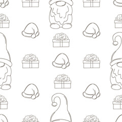 Christmas background. Coloring pattern