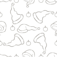 Christmas background. Coloring pattern