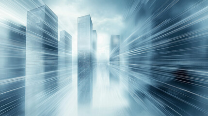 Business with technology, high technology for future. Generative AI Illustration.