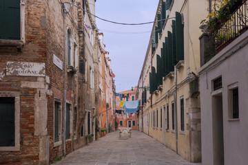 Obraz premium Venice, Italy. Narrow streets of the old town