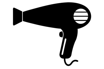 Building hairdryer vector | vector silhouette illustration on white background