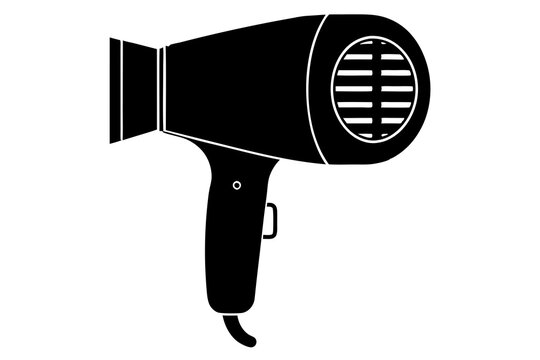 recommend clip art: Building hairdryer vector | vector silhouette illustration on white background