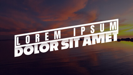 Text Animation with Shadows and Boxed | Dynamic Text Movements for Advertisement Campaigns