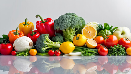 collage of different ripe fresh vegetables