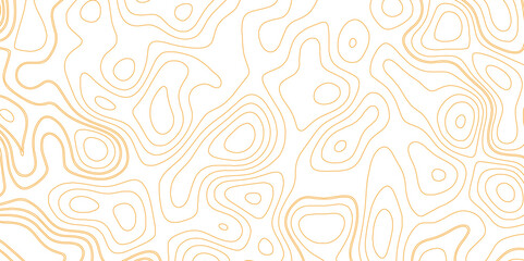 Topographic map. Futuristic seamless design. Bold tileable isolines pattern. Vector illustration.