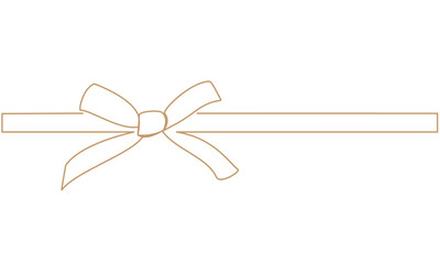 gold ribbon bow