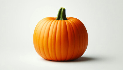 Obraz premium canvas type Colorful orange pumpkin for Halloween or thanksgiving festival, decoration concept, white background