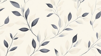Fototapeta premium Delicate Minimalist Leaf Pattern Design