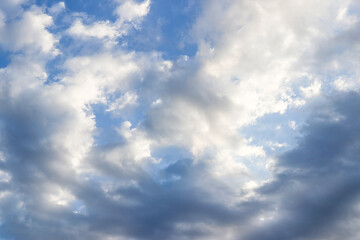 blue sky with clouds