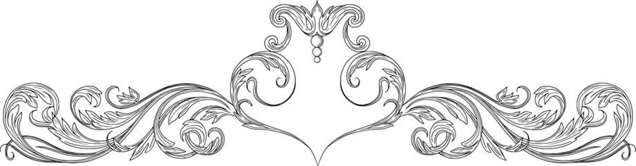 Fototapeta premium Vintage Baroque Borders & Designs