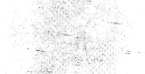 Grainy bold brush strokes texture and scratch grunge urban background vector. Destroyed crumbled plaster on aged painted brushed surface. 