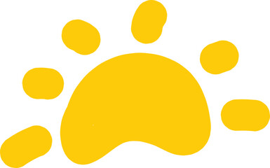 yellow Organic Squiggle