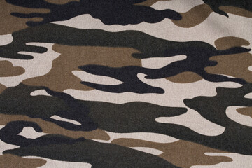 fabric in military camouflage a background or texture