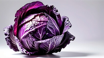 Fresh purple cabbage